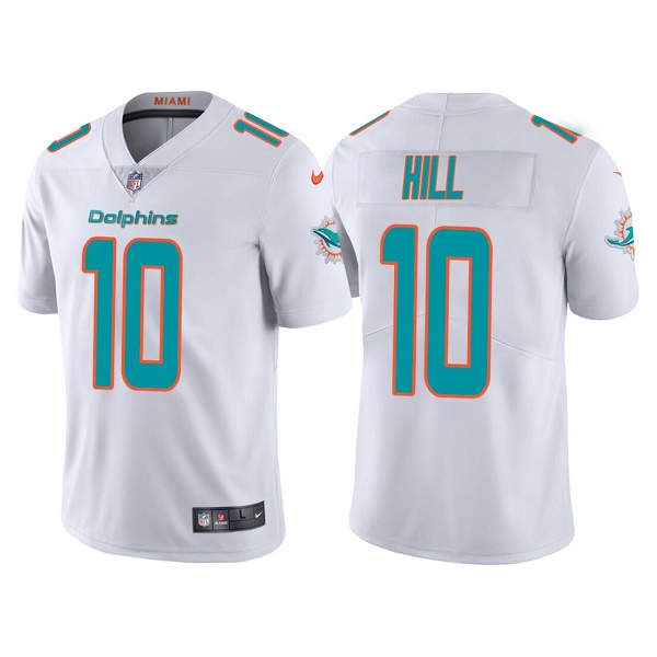 Men??s Miami Dolphins #10 Tyreek Hill White Vapor Untouchable Limited Stitched Football Jersey